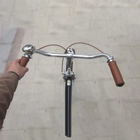 AliExpress NONE Retro Fixie Middle 25.4mm Clamp Diameter Handlebar Bicycle Aluminum Handle Bar About 52cm Length Vintage Bike Repair Parts
