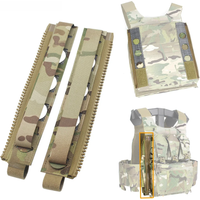 VULPO 1 Pair Tactical Vest Back Panel MOLLE Zipper Adapter Backpack Connection Zipper For FCSK 3.0 Vest Rear Plate