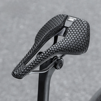 AliExpress West Biking WEST BIKING 3D Printed Bike Saddle Ultralight T800 Carbon Fiber Prefessional Bike Saddle Short Nose Cushion Cycling Accessories