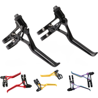 AliExpress MEROCA LP Litepro folding bicycle brake lever ultralight CNC 64g folding bike road bike small wheel V brake lever high quality