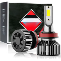 Mini Size H4 H11 H7 LED Car Headlight Bulb 12000LM 6000K H1 H13 9005 HB3 9006 HB4 Headlamp Conversion Kits No Dark Spots