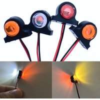 2pcs RC Dump Truck LED Two Colors Position Lights Warning/The Width Lamp for 1/14 Tamiya Tipper SCANIA 770S VOLVO BENZ MAN Car