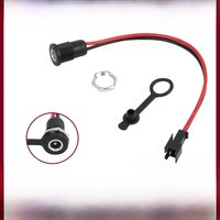 AliExpress DC 5.5mm x 2.1mm Power Jack Socket Female Panel Mount Connector metal 5.5*2.1 For Electric Scooter Bicycle With Nut Snap