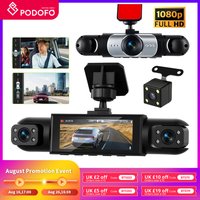Podofo 3.16 Inch Car Dash Cam 1080P & 3*480P Car Recording Camera Car DVR For Car Revesing Front Left Right Rear View Camera image 3