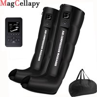 Air Compression Leg Massage Boots Pneumatic Circulation Therapy Device Rechargeable Used To Alleviate Leg Pain And Relax Muscle