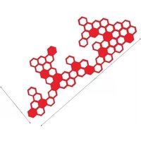 AliExpress NONE Motorcycle Honeycomb Sticker Motorcycle Fuel Tank Sticker Creative Sticker Bumper Sticker Universal Motorcycle Electric Bicycle