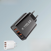 30W USB PD Fast Charger 4 Ports PD Type C Quick Charge Phone Charger Adapter For iPhone15 Pro Samsung Xiaomi Huawei Fast Charger