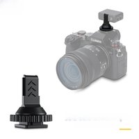 JJC Cold Shoe Adapter Mount for DJI Mic Fits Camera Hot Shoe Mounted with 1/4-20 Tripod Adapter For Live Streaming Short Film
