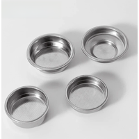 51mm Pressurized Filter Basket Stainless Steel 1 2 Cup Double Layer Espresso Machine Dripper For Portafilter Barista Accessories