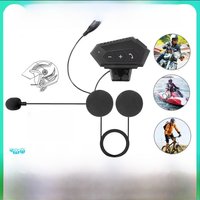 AliExpress velev BT12 Bluetooth Motorcycle Helmet Headset Headphone Wireless Motor Bike Handsfree Stereo Earphone Speaker Auto/Manual Call