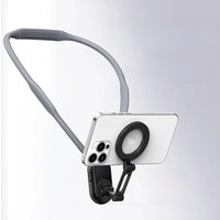2025 NEW Silicone Magnetic Neck Mount Quick Release Metal Hold For iphone 15 14 13 12 11 Samsung Huawei Xiaomi Phone Accessories