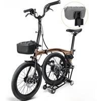 NEWBOLER Foldable Brompton Bag 2.5L Quick Release Waterproof Hard Shell Bike Handlebar Bag For Brompton Folding Bike