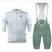 AliExpress Xvertex Silver-gray new SYN suit men's short-sleeved cycling jersey and bib shorts road matching Cycling Clothing