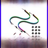 PC Desktop Computer Gamer Cabinet 5V/12V LED Belt Light Pollution 20-100cm Support Motherboard SYNC