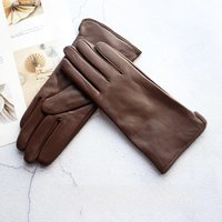 AliExpress Bickmods Color Sheepskin Leather Gloves Women's Straight Style Fleece Lining Spring and Autumn Outdoor Traveling Cycling Car Driving
