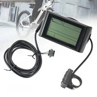 AliExpress NONE SW900 LCD Display Meter Control Panel 24 36 48V 72V E-Bike Electric Scooter 5 Pins SM Plug Riding Speed Time Power Display