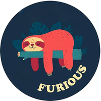 13cm Not Fast Not Furious Trunk Decals Vinyl Sloth The Deadliest Sin Car Decoration Exterior Parts Accessories Custom Stickers