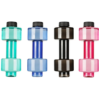 AliExpress MOONBIFFY 550ML Dumbbell Shaped Sport Water Bottle Kettle PET Outdoor Unbreakable Fitness Cycling Gym Travel Water Drinks Accessories