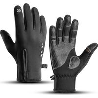 AliExpress Fezrgea Winter Warm Outdoor Riding Bike Fishing Polar Fleece Gloves Exposed Two-finger Touch Screen Non-slip Waterproof Unisex New Glove
