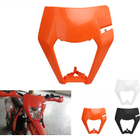 AliExpress PowerMotor For KTM Headlight Plate EXC 300 Enduro Motorcycle Mask SX XC SXF XCF 125-500 Universal Headlamp Dirt Bike Motocross Accessories