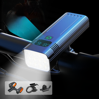 AliExpress NATFIRE 10000mAh Bicycle Light 12LEDs Type-C Digital Battery Indicator USB Rechargeable Bike Light Set with 3 Holders Flashlight