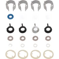 06H998907B 4 Sets Fuel Injectors Repair O Ring Kit Rubber Metal 06H998907B Replacement for A3 A4 A5 S5 S4 Q5 Q3
