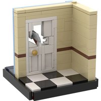 MOC The Shinings Scene Building Blocks Model Wall Horror Game time travel movie Bricks DIY Assembled Toy Halloween Children Gift