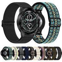 20mm 22mm Nylon Strap For TicWatch Pro 3 Ultra Band GPS/LTE For Ticwatch GTX S2 E2 E3 GTH/GTW Replacement Braided Loop Bracelet