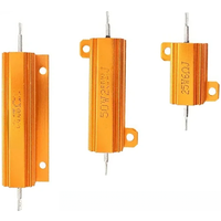1PCS 10W 25W 50W 100W Aluminum Power Metal Shell Case Wirewound Resistor 1 0.33 6 8 10 20 100 1K ohm electronic components