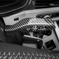 Center control interior modification wiper lever steering rod patch carbon fiber texture decoration For Audi A6 A4 A3 Q3 Q5 Q7