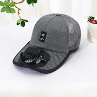 Rechargeable Fan Baseball Net Hat Sun Protection Duck Tongue Breathable Net Hat For Couples Outdoor Travel Men Women mz129