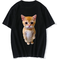 Funny Cat 3D Print Women Casual T-Shirt Women Men Summer Harajuku T Shirts Girl Boy Casual Fashion Clothes