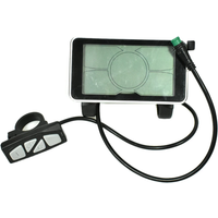 AliExpress NONE 5S Protocol 24V 36V 48V LCD C600 Big 4 Inch Big Screen Electric Bicycle Display with Waterproof Connector