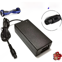 AliExpress NONE 42V 2A Universal Battery Charger, UK/EU/US/AU Plug,100-240VAC Power Supply for Self Balancing Scooter hoverboard charger