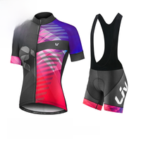AliExpress NONE Liv Cycling Shorts Set 2023 New Women Cycling Jersey Bike Clothing Suit Liv Team Version Racing Suit Roupa Ciclismo Feminine