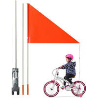 AliExpress Bike Safety Flag Waterproof Motorcade Flag With Glass Fiber Poles Bicycle Rear Decorative Flag For Electric Car Golf Cart