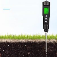 Digital EC/Temp Soil Tester 0.00~10.00mS/cm Conductivity Meter High Accuracy Sensor with ATC for Hydroponics Planting Gardening