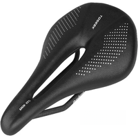 AliExpress NONE TOSEEK Full Carbon Saddle MTB/Road 143/155MM Bike Saddle Super Light Leather Carbon Cushions Only 135g Carbon Rails Bicycle Seat