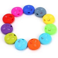 3 Buttons For Mercedes Benz SMART Fortwo 450 Forfour Roadster Body Protection Premium Silicone Car Key Cover Skin Jacket