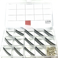 160pcs SMD Ceramic Slow Blow Fuse Tube Kit 250V 1808 2410 6125 Current Model 250ma 500ma 1a With Fuse Holder