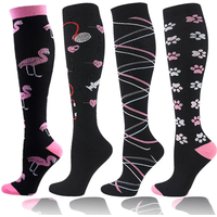 AliExpress Compression Socks Women Men Outdoor Cycling Long Pressure Stockings Best For Running Athletic Crossfit Flight Travel Nurses