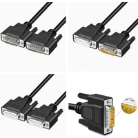 DB15 Data Cable DB15 Male To Female 15-pin Connector 2 Rows Of 15-Pin Serial Port Parallel Cable