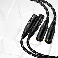 TODN HIFI xlr cabo de áudio Estéreo de alta pureza 6N OFC banhado a ouro xlr plug Macho para fêmea para microfone mixer TODN HIFI xlr cabo de áudio Estéreo de alta pureza 6N OFC banhado a ouro xlr plug Macho para fêmea para microfone mixer