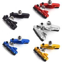 AliExpress One Pair Mountain Road Mute Bike Brake pads MTB Bicycle Braking V-Brake Holder Shoes Rubber Blocks Durable Cycling Accessories
