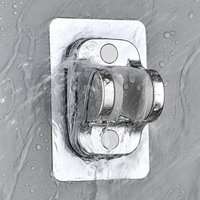 1pcs Bathroom Shower Holder, Punch-Free Shower Base, Fixed Seat, Adjustable Showerhead Bracket, Wall Hardware Accessories, Hanging Shower Bracket, Shower Organizer, Shower Bracket