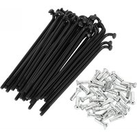 AliExpress X Autohaux X autohaux Bicycle Spokes Bike Wheel Spokes 14G 67mm 72mm 76mm 80mm 83mm 87mm 90mm 94mm 100mm 104mm 107mm Length Carbon Steel