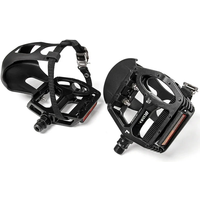 AliExpress BUCKLOS PD-B329T Indoor Spinning Bike Pedals 9/16inch Mountain Bike Pedal with Toe Clip Indoor Exercise Bicycle Pedals Bike Part