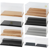 HUIQIBAO Toys Dustproof Figures Display Case Box Show Case for Model Collection Building Blocks Decorative Bricks Toy for Adult