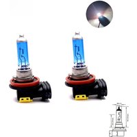 2 pcs H8 12V 35W Super White Fog Lights Quartz Glass Halogen Bulbs High Power PGJ19-1 12V 55W Car Headlight Lamp