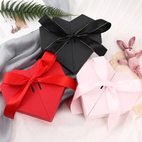 Heart Shaped Gifts Box Gifts Double Door Florist Box Gift Case Valentines Day Bows Packaging Box Wedding Anniversary